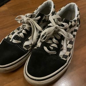 Checkered vans size 6.5 women’s